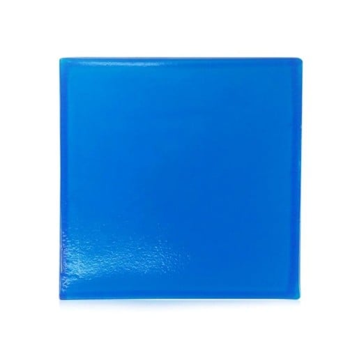 Gelová podložka na sedlo motocyklu tlumicí komfortní 25 × 25 × 2 cm gelový polštář modrá pro motorku a skútr úprava sedla