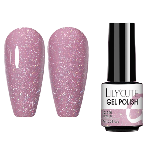 Gelpolish med glimmer