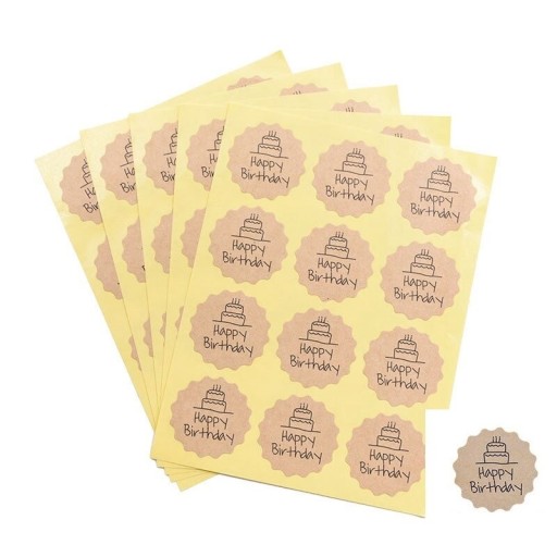 Gelukkige verjaardag stickers