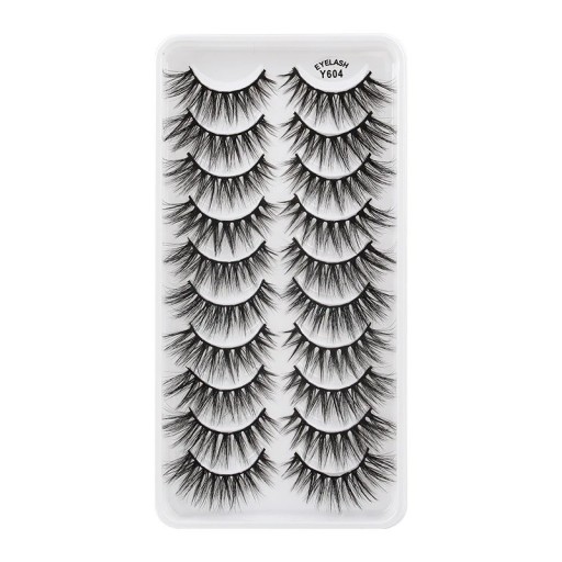 Gene false voluminoase 10 perechi Kit de extensie de gene adeziv 3D false gene negre Gene false voluminoase 10 perechi Kit de extensie de gene adeziv 3D false gene negre