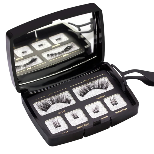 Gene magnetice artificiale de lux 12 x 27 mm + segmente 5 mm Set pentru volum natural Gene reutilizabile aplicare ușoară