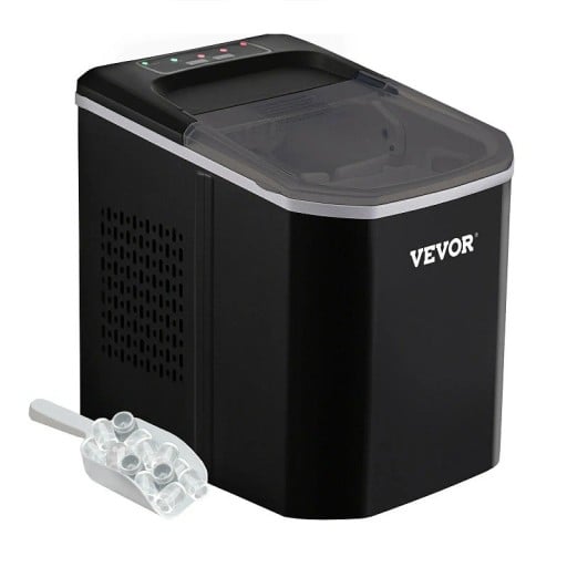 Generator electric de gheață 112 W Dimensiune ajustabilă a cubului Generator portabil 12kg/24h 30,5 x 32,5 x 22 cm