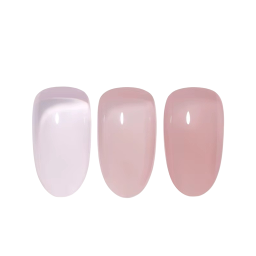 Gennemsigtig jelly neglelak 15 ml UV LED Farveeffekt med variabel intensitet Hurtigttørrende formel Holdbarhed 40–45 dage