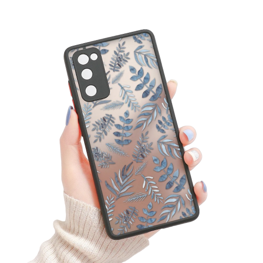 Gennemsigtigt cover med bladmotiv til Samsung A54 5G