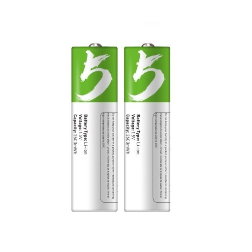 Genopladelige AA-batterier 2 stk.