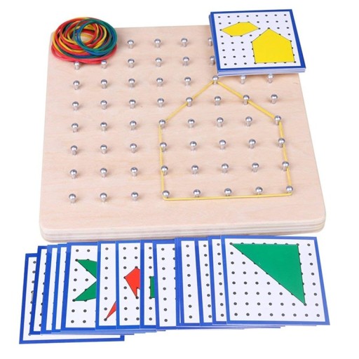 Geometrisk træbord