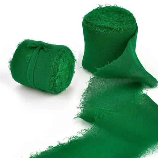 Gerafelde Chiffon Lint 5 m Decoratief Lint voor Geschenken Vintage Lint voor Bruiloftsdecoratie Handgemaakte Creatieve Arrangement Elegante Decoratie