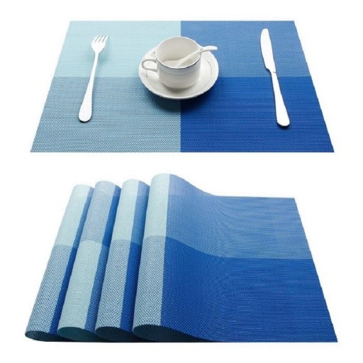 Geruite placemat 4 stuks