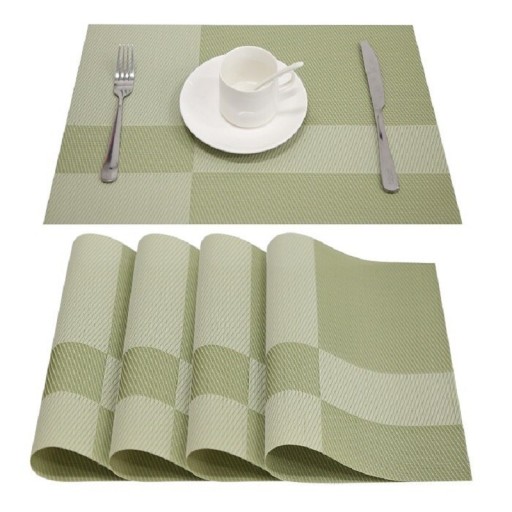 Geruite placemat 4 stuks