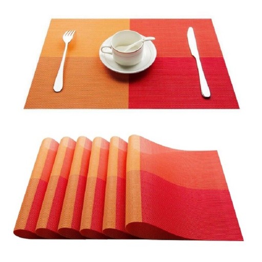 Geruite placemat 4 stuks