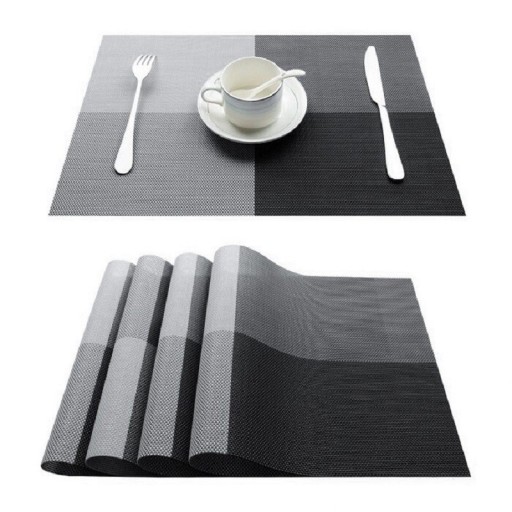 Geruite placemat 4 stuks