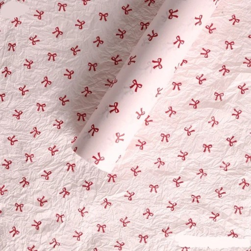 Geschenkpapier mit Schleifenmotiv 50 × 70 cm dekoratives Papier rosa zum Verpacken von Geschenken und kreativen Arbeiten