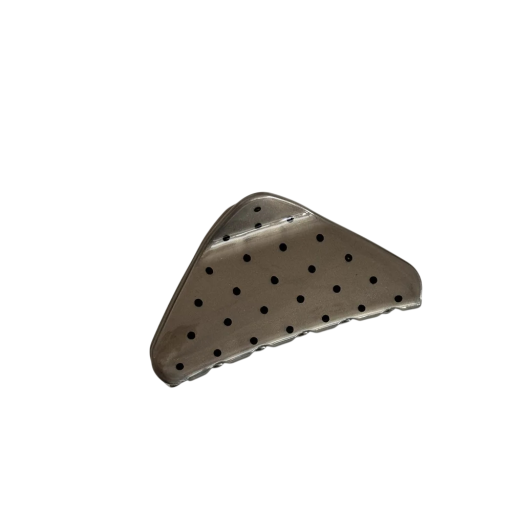 Gestippelde haarspeld in de vorm van een afgerond driehoek 8,5 x 4 cm Dames decoratieve speld stevige grip elegante haaraccessoire