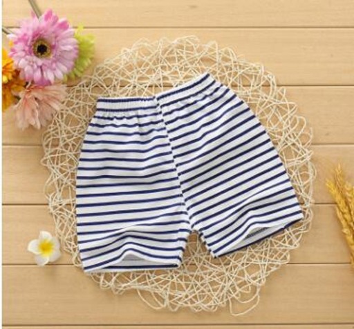 Gestreepte shorts voor jongens - Blauw