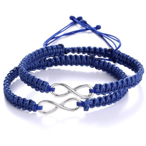 Gestrickte Armbänder für Paare Infinity 2 Stk