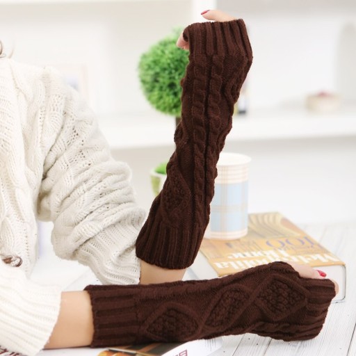 Gestrickte Armstulpen für Damen