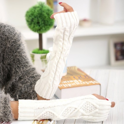 Gestrickte Armstulpen für Damen