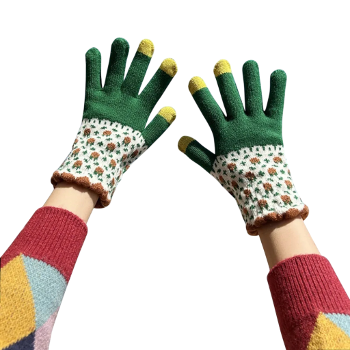 Gestrickte Winterhandschuhe Unisex Einheitsgröße Warme Handschuhe aus Polyester für Frauen und Männer für den täglichen Gebrauch