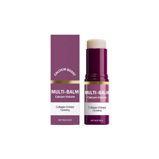 Gezichtsbalm in stickvorm met collageenextract en calcium, hydraterende crème tegen rimpels, 9 g, multi-balm stick voor het gezicht