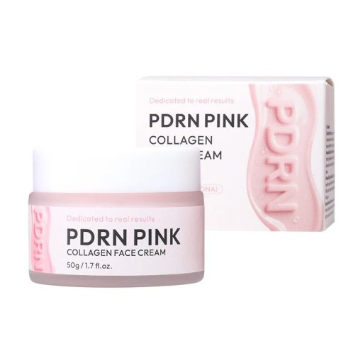 Gezichtscrème met collageen en PDRN 50 g Roze Hydratatie en elasticiteit van de huid Pot Voor dagelijkse thuisverzorging van gezicht en hals