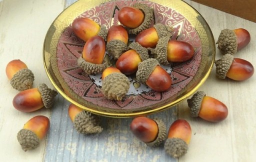 Ghiande decorative artificiali 20 pz