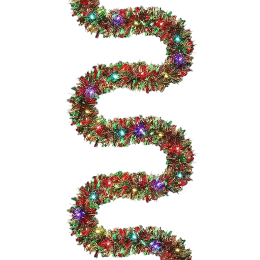 Ghirlandă de Crăciun strălucitoare de 2 m cu 20 de lumini LED RGB Decor strălucitor cu iluminare multicoloră Decorațiune pentru brad și interior