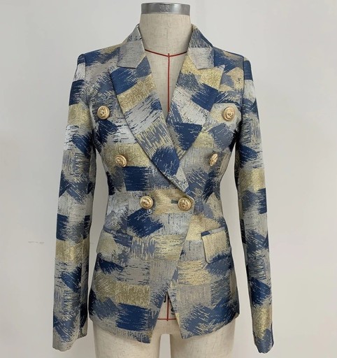 Giacca a quadri da donna B975