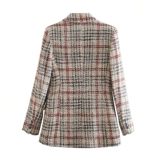 Giacca a quadri da donna P1662