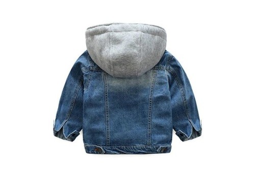 Giacca di jeans per bambini con cappuccio