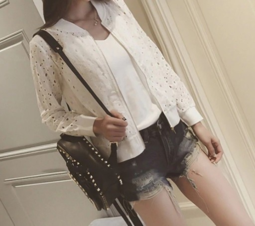 Giacca donna con fori J1032