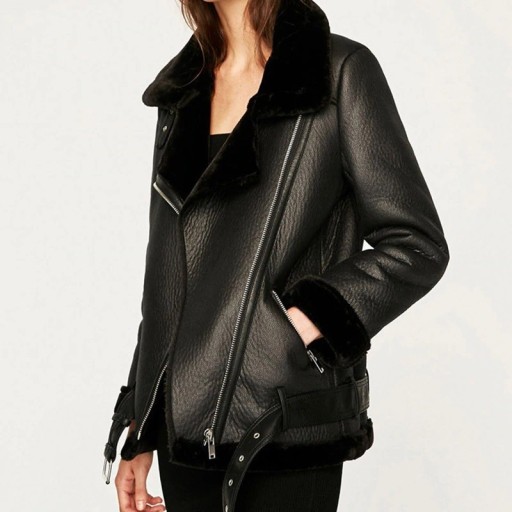 Giacca in pelle da donna per l'inverno