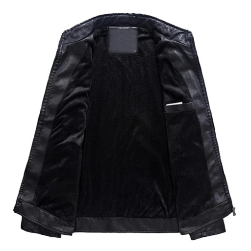 Giacca in pelle stilosa da uomo J2088