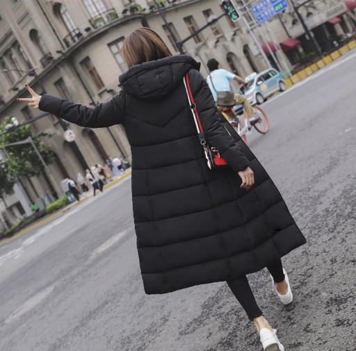 Giacca lunga da donna in piuma J779