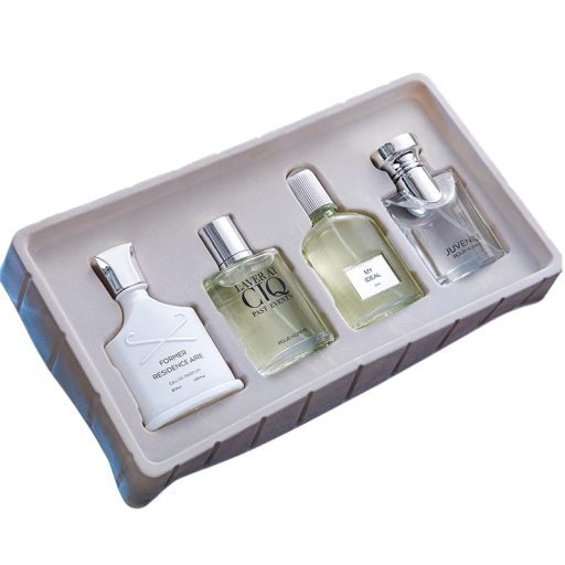 Gift Set of Men's Eau de Toilettes 3x 30 ml Fresh Woody Musky Citrus Oriental Fragrance Masculine Perfume for Day and Evening Use