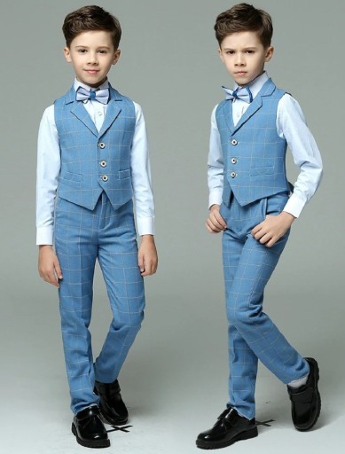 Gilet, chemise et pantalon pour garçon B1408