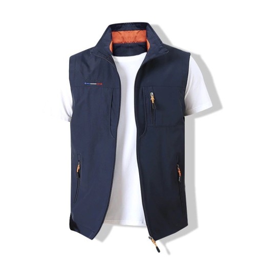 Gilet da uomo con colletto