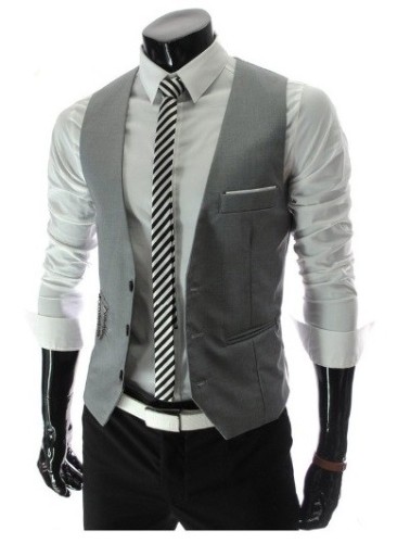 Gilet da uomo elegante - Grigio