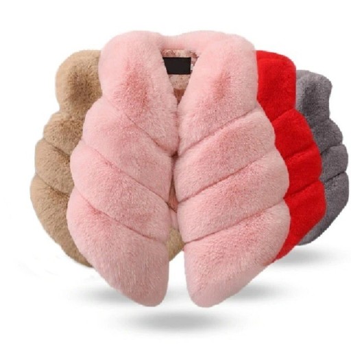 Gilet en fourrure pour fille L1872