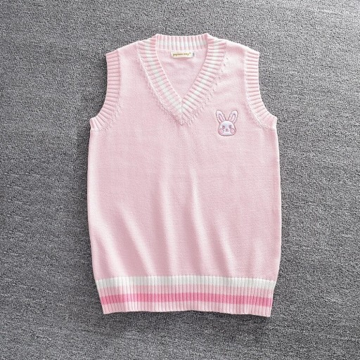 Gilet en tricot pour femmes avec un lapin