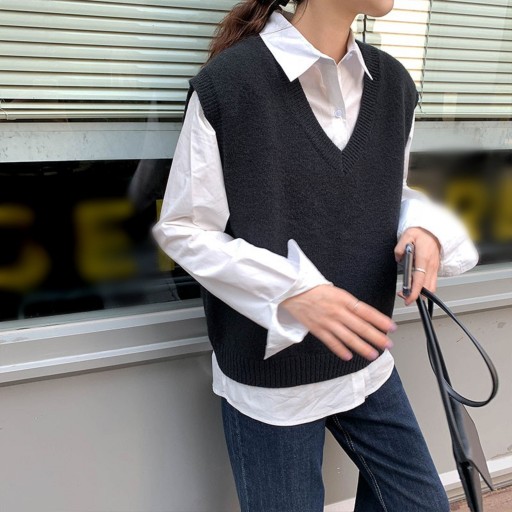 Gilet lavorato a maglia da donna G221