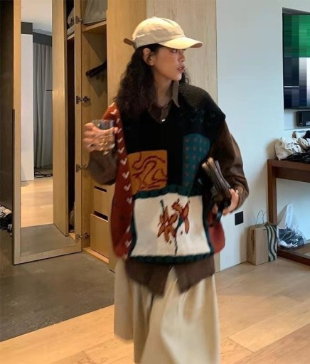 Gilet tricoté pour femmes P2401