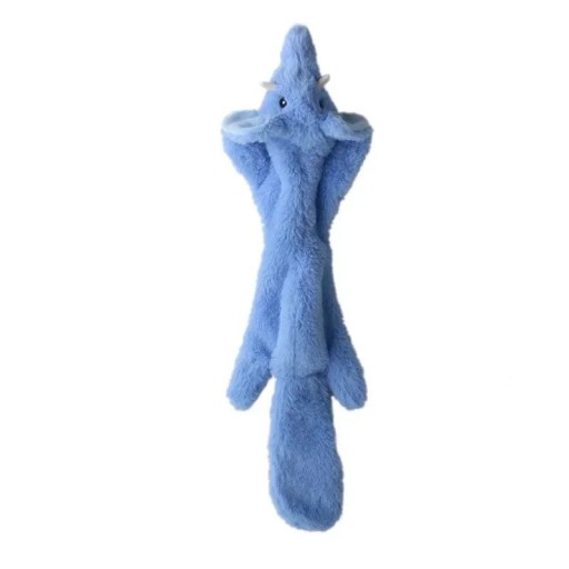 Giocattolo di peluche sonoro per cani 45 cm Elefante blu senza imbottitura Giocattolo interattivo resistente Giocattolo sonoro da masticare Giocattolo morbido per cani
