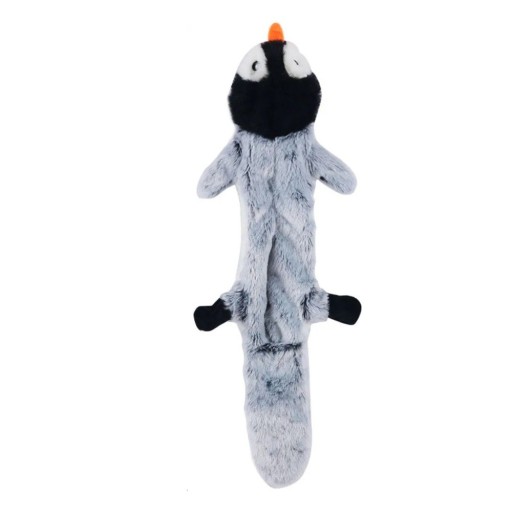 Giocattolo di peluche sonoro per cani 45 cm Pinguino senza imbottitura Giocattolo interattivo resistente Giocattolo sonoro da mordere Giocattolo morbido per cani