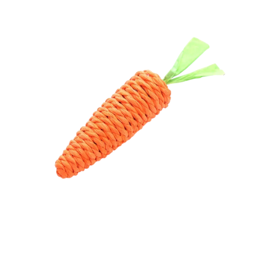 Giocattolo per gatti a forma di carota 13 x 2,5 cm Piccolo giocattolo da masticare e graffiare per gatti Giocattolo dentale Divertimento e cura per gatti