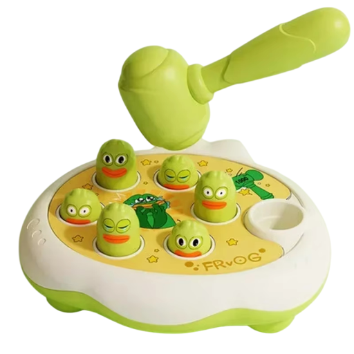 Gioco educativo per bambini 16 x 18 x 6 cm Rana Giocattolo interattivo da colpire con martello Sviluppo motorio Regalo divertente per ragazzi e ragazze