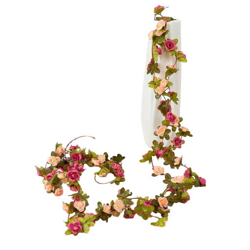 Girlande mit künstlichen Rosen 2,5 m