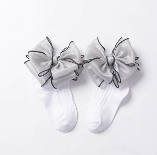 Girls' Ankle Socks with Bow