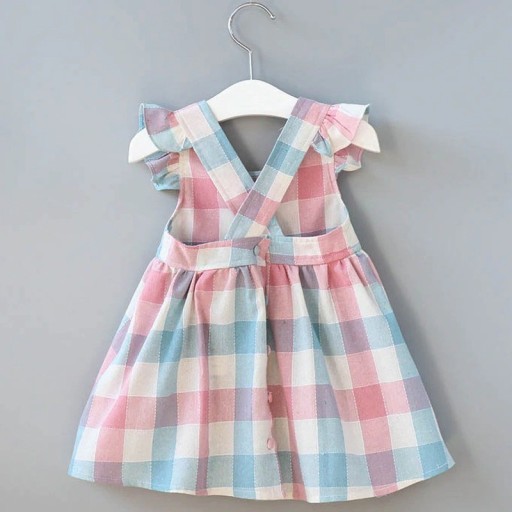 Girls' Checked Dress