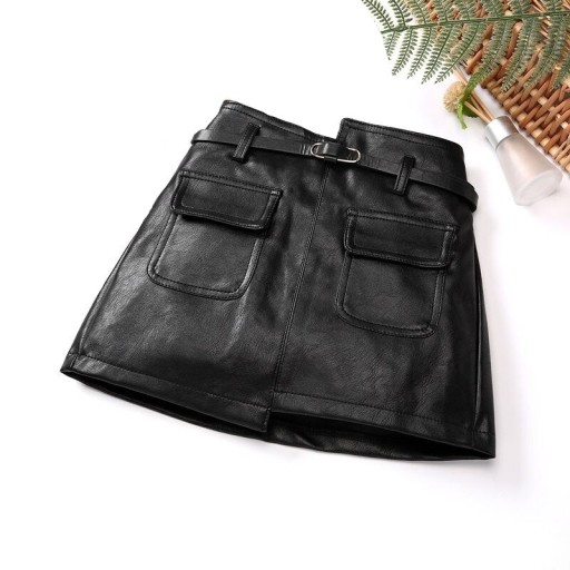 Girls' Leather Skirt L1012