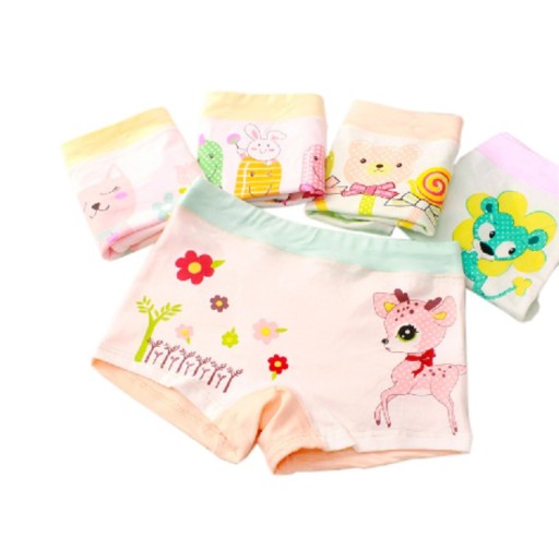 Girls' Pants with Animals - 6 pcs